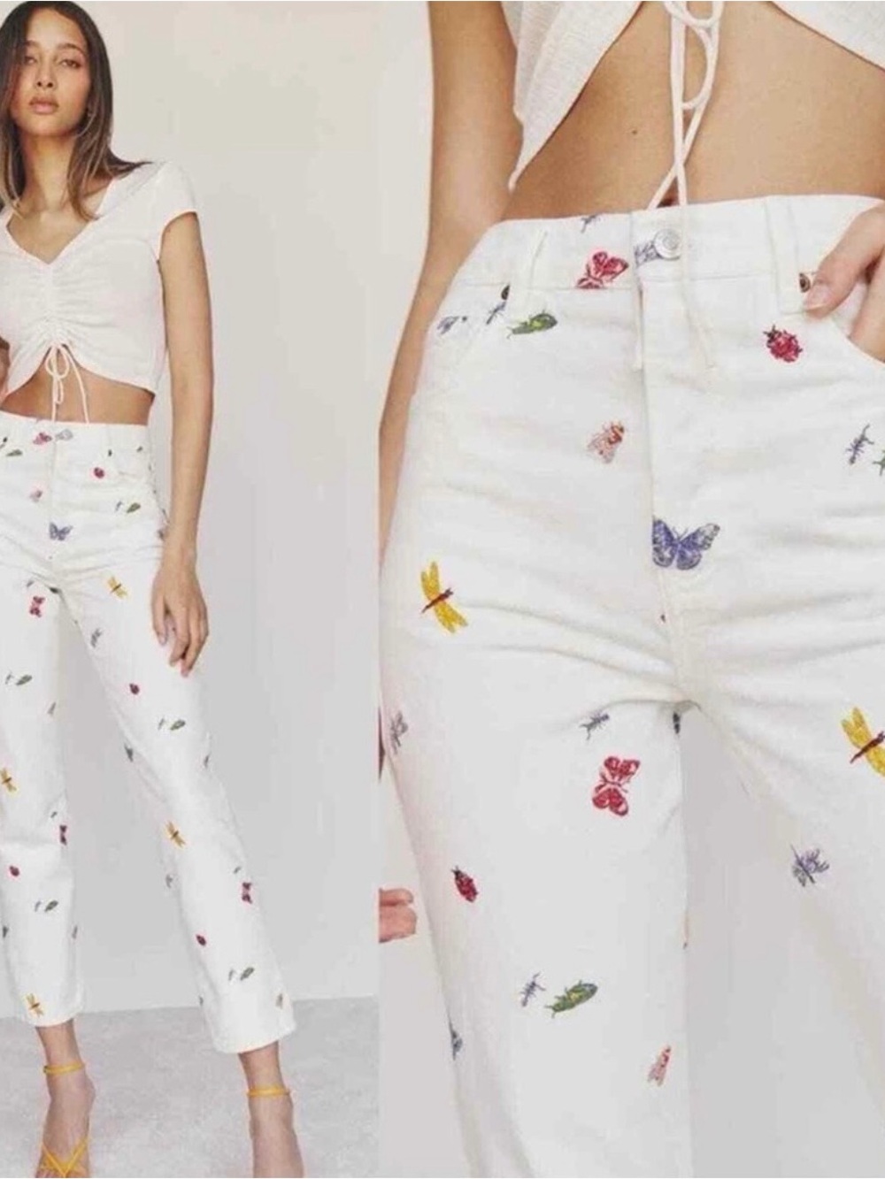 Reformation Cynthia Ladybug Jeans Size 25